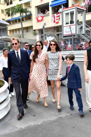 Charlotte Casiraghi et son fils Raphaël Elmaleh lors du Grand Prix de F1 de Monaco, le 28 mai 2022