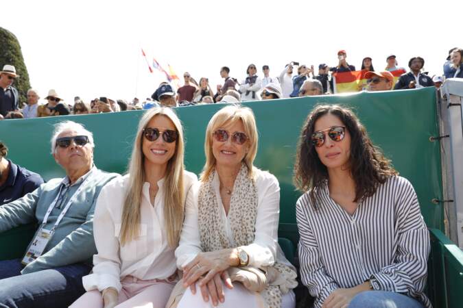  Maria Francesca "Xisca" Perello avec Maria Isabel (la soeur de Rafael Nadal) et Ana María Parera (la mère de Rafa) à Monaco le 18 avril 2019