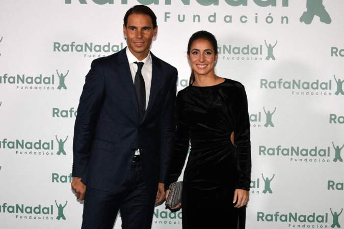 Rafael Nadal et sa femme Xisca Perello au 10ème anniversaire de la fondation Rafael Nadal à Madrid le 18 novembre 2021