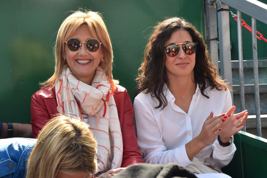 Ana Maria Parera, la mère de Rafael Nadal, et Maria Francisca Perello le 19 avril 2019 au Masters de Monte Carlo.