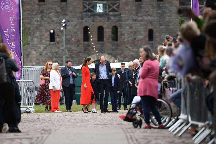 Kate Middleton et le prince William à leur arrivée à Cardiff, ce 4 juin