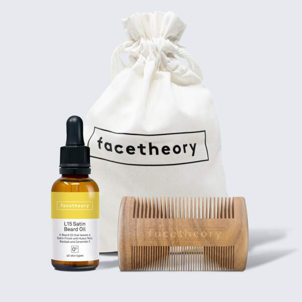 Kit de soin pour la barbe, Face Theory, 18,99€ sur fr.facetheory.com