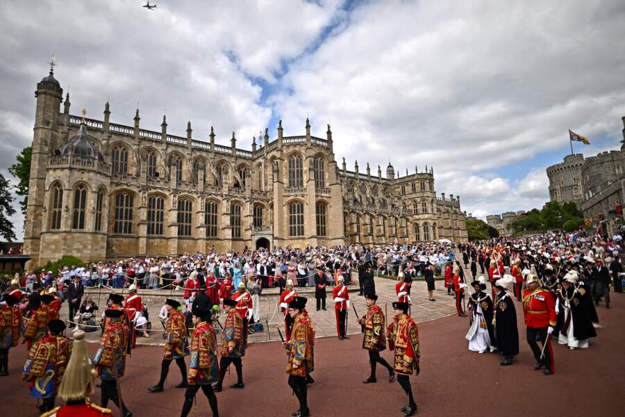 Ce lundi 13 juin avait lieu le service annuel de l'Ordre de la jarretière à la chapelle Saint-Georges du château de Windsor