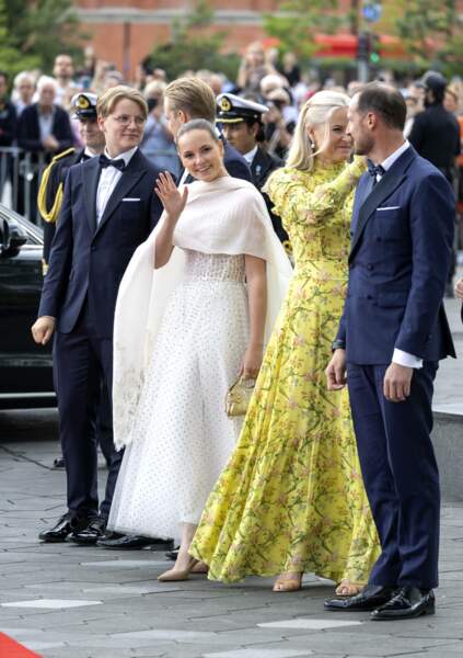 Le prince Sverre Magnus, Marius Borg Høiby, La princesse Ingrid Alexandra de Norvège, la princesse Mette Marit et le prince Haakon