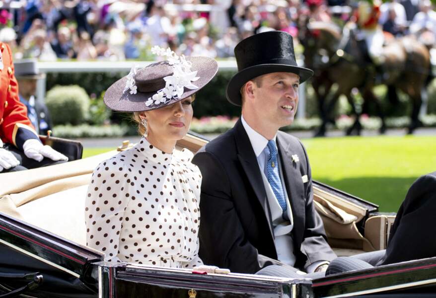 Le prince William et Kate Middleton lors du quatrième jour de la Royal Ascot 2022, le 17 juin