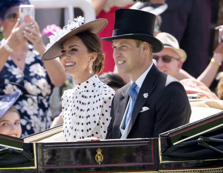 Pour apercevoir Kate Middleton et le prince William, il fallait attendre le quatrième jour du Royal Ascot, ce 17 juin 