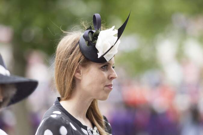 La princesse Beatrice d'York assistait au cinquième et dernier jour de la Royal Ascot 2022, à l'hippodrome d'Ascot, Royaume Uni, le 18 juin 2022.
