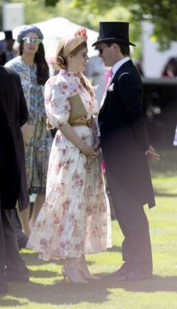 La princesse Beatrice d'York et son mari Edoardo Mapelli Mozzi, un couple amoureux, lors du premier jour de la Royal Ascot 2022, à l'hippodrome d'Ascot dans le Berkshire, Royaume Uni, le 14 juin 2022.