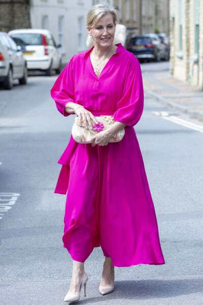 La comtesse de Wessex, Sophie Rhys-Jones en robe rose fuchsia le 17 mai 2022.