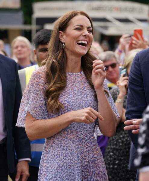Kate Middleton rayonnante à l'hippodrome July à Newmarket, Royaume Uni, le 23 juin