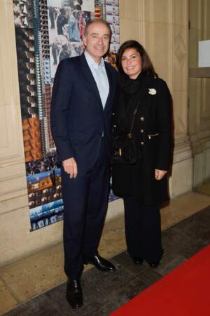 Jean-François Copé et sa femme Nadia à l'occasion du 10ème anniversaire de la mort de Jean-Claude Brialy au CNC (Centre National du Cinéma et de l'Image Animée) à Paris le 20 novembre 2017.