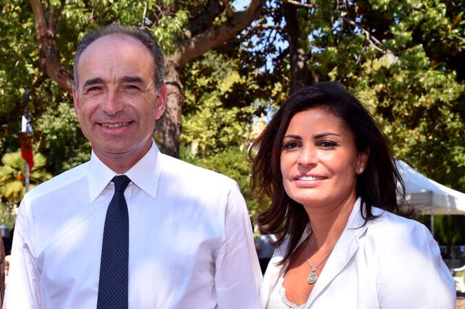 Jean-François Copé et sa femme Nadia au Cannet le 11 septembre 2016.