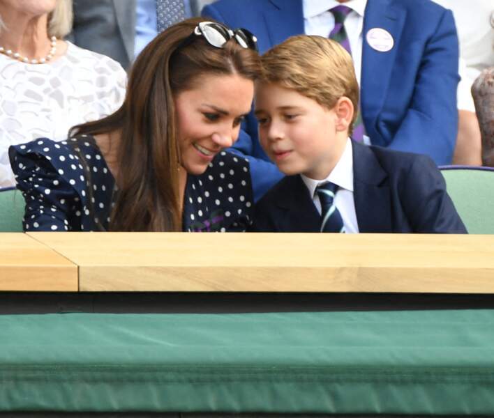 Kate Middleton et son fils, le prince George plus complices que jamais, le 10 juillet 2022. 
