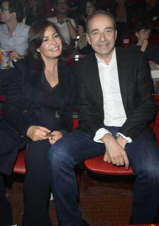 Jean-Francois Copé et sa femme Nadia au concert de Patrick Bruel à Bercy le 22 juin 2013. 