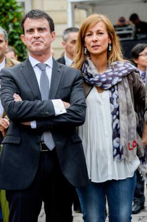 Manuel Valls et sa femme Anne Gravoin - 35ème Fête de la Musique à Matignon le 21 juin 2016. 