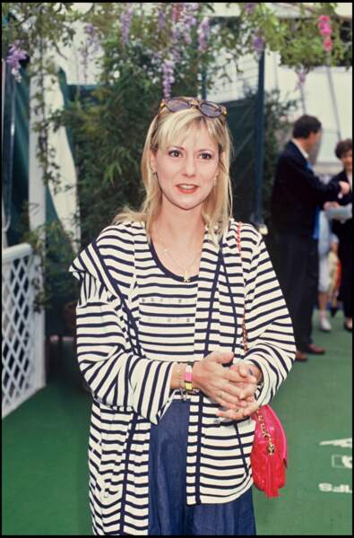 Dorothée assiste au tournoi de Roland Garros, le 30 mai 1991.