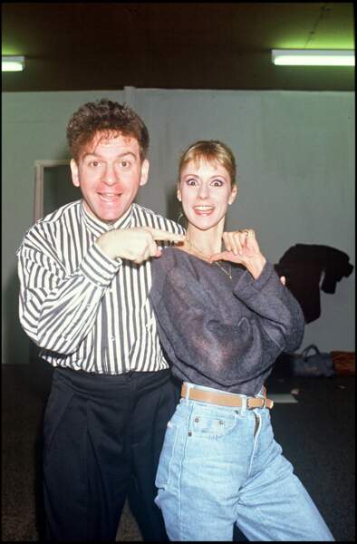 Dorothée et son acolyte Jacky, le 28 novembre 1986.