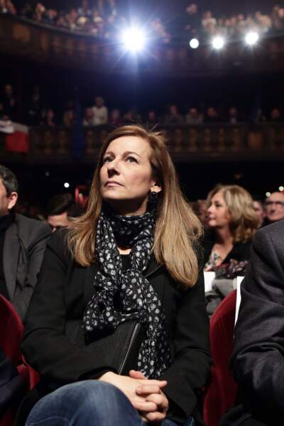 Anne Gravoin au Trianon pour un meeting de Manuel Valls à Paris le 20 janvier 2017.