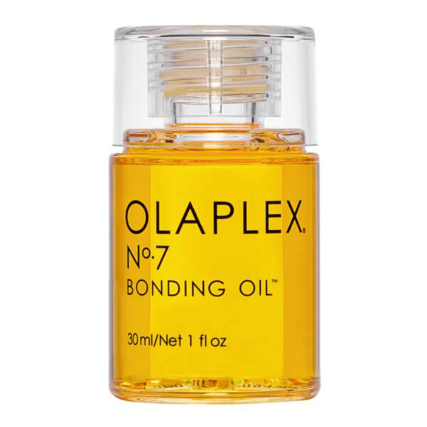 N°7 Bonding Oil, Huile réparatrice cheveux, Olaplex, 29,90 €.