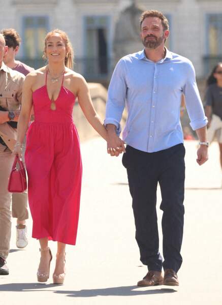 Jennifer Lopez et Ben Affleck en lune de miel à Paris, le 24 juillet 2022