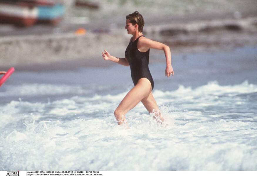 Lady Diana lors de ses vacances aux Caraïbes 