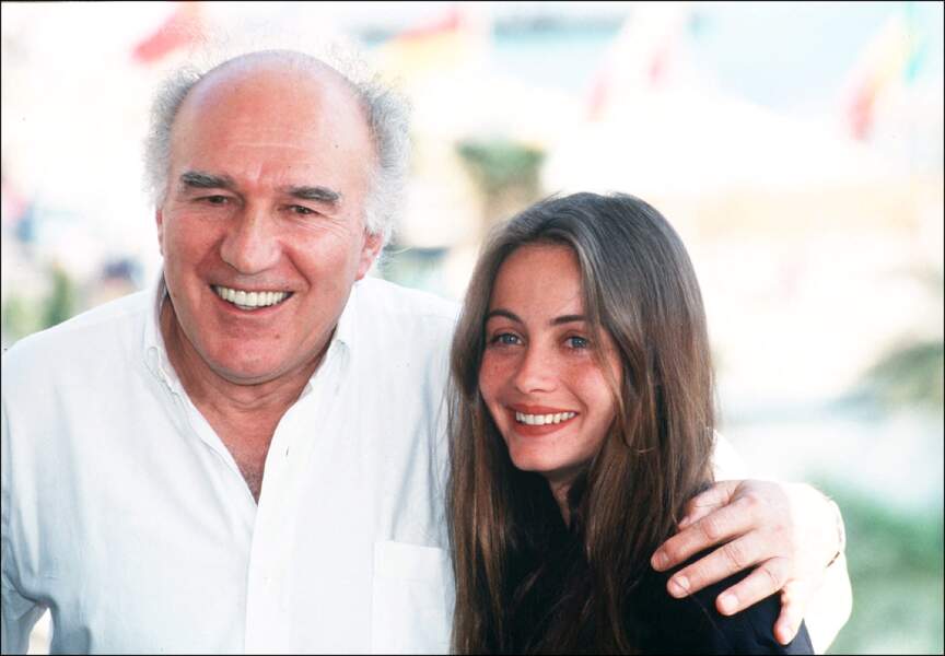 Emmanuelle Béart et Michel Piccoli en 1991