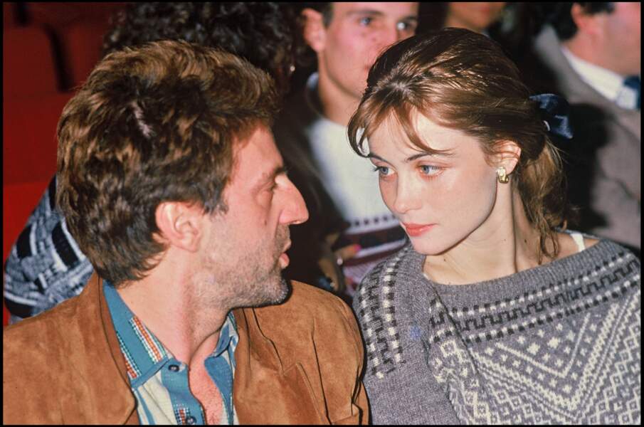 Emmanuelle Béart et Daniel Auteuil en 1986