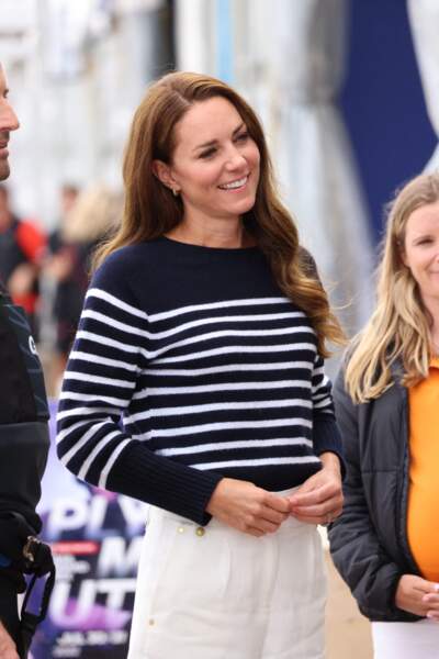 Kate Middleton, a fait sensation lors de son passage à Plymouth en vue de la course SailGP, ce 31 juillet