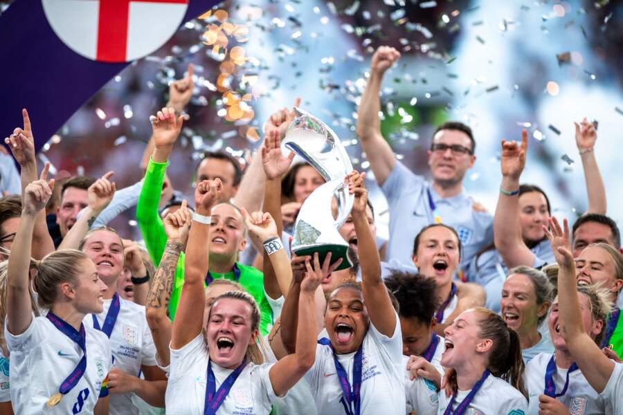 Les Lionnes remportent la finale de l'Euro Féminin 2022 face à l'Allemagne (2-1) au Stade Wembley à Londres, le 31 juillet 2022.