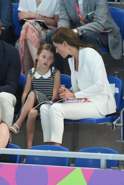 Alors que 72 nations participent aux épreuves, le Duc et la Duchesse de Cambridge ont soutenu l’Angleterre lors des XXIIe Jeux du Commonwealth, à Birmingham, ce 2 août 2022.  
