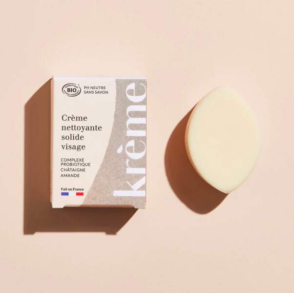 Crème nettoyante aux probiotiques de Krème, 16€ sur www.kreme-paris.com