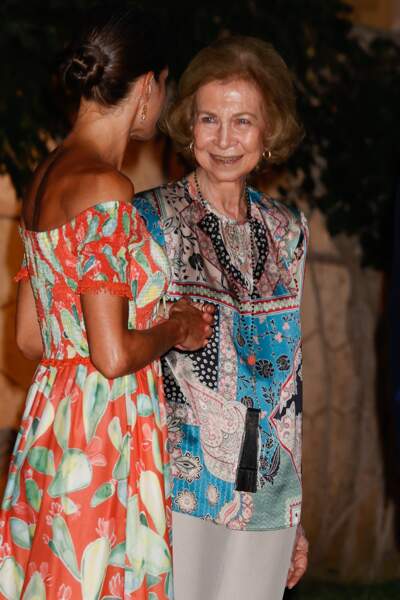 Letizia d'Espagne avec la reine Sofia, tout sourire : elles semblent bien réconciliées