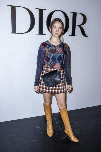 Alexandra de Hanovre habillée en Dior pour le défilé prêt-à-porter Printemps-Eté 2021 de la maison, au Jardin des Tuileries à Paris, le 29 septembre 2020