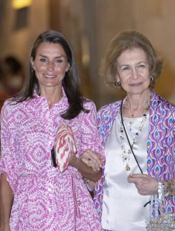 La reine Letizia et sa belle-mère la reine Sofia se sont offert une sortie nocturne.