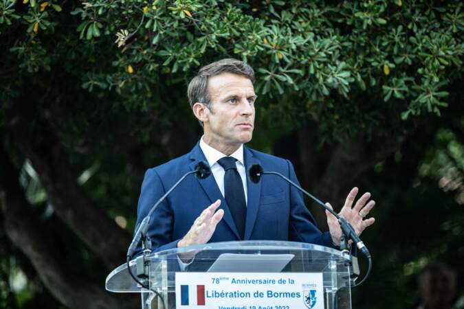 Emmanuel Macron, le 19 août 2022