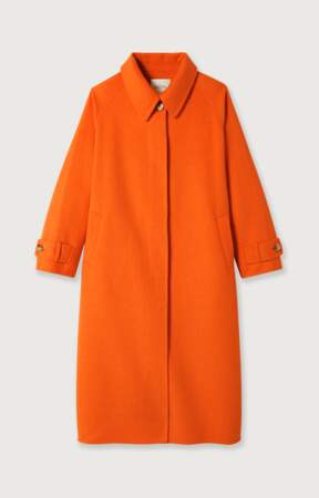 Manteau en laine et polyester, American Vintage, 375€