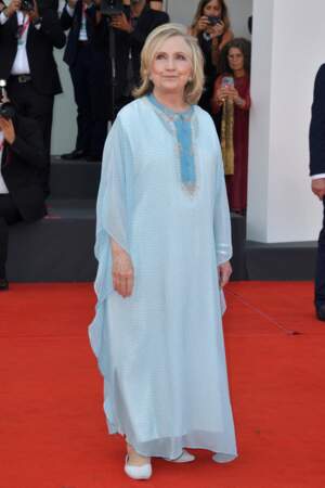Hillary Clinton arrive à la première de "Tar" lors de la 79ème édition du festival du film de Venise (La Mostra), Italie, le 1er septembre 2022.