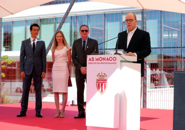 Le prince Albert II de Monaco à l'inauguration du centre de performance de l'AS Monaco à La Turbie, le 5 septembre 2022.
