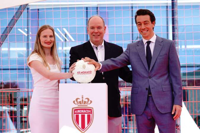 Le prince Albert II de Monaco était présent à l'inauguration du centre de performance de l'AS Monaco, à La Turbie, le 5 septembre 2022.