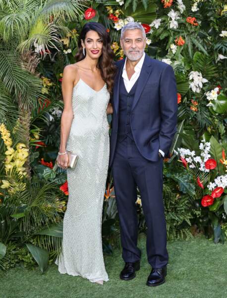 George et Amal Clooney : un couple toujours aussi glamour à l'avant-première du film "Ticket to Paradise" à Londres, le 7 septembre 2022.