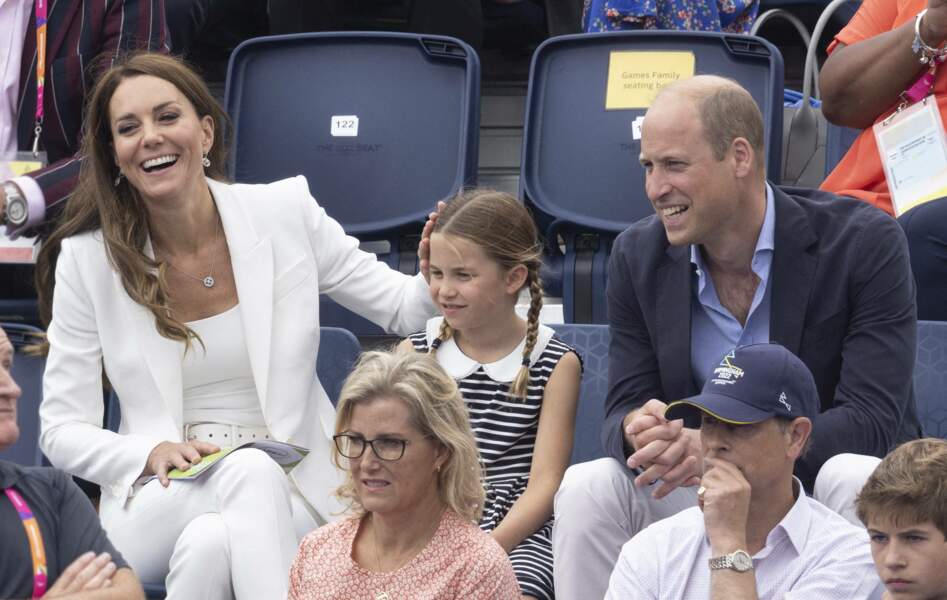 Kate Middleton, le prince William et leur fille Charlotte