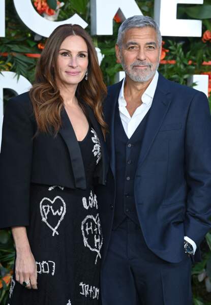 Julia Roberts et George Clooney à Londres, le 7 septembre 2022.