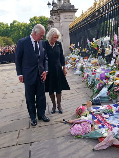 Après l'Écosse, le roi Charles III et son épouse Camilla ont fait le déplacement jusqu'à Buckingham Palace, à Londres, le 9 septembre 2022.