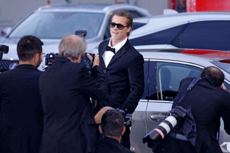 Brad Pitt, le chouchou des photographes, lors de la 79ème édition du festival international du film de Venise, la Mostra le 8 septembre 2022.