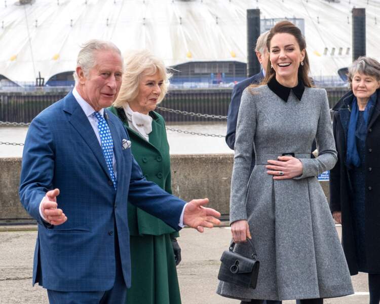 King Charles III, Camilla Parker Bowles and Kate Middleton