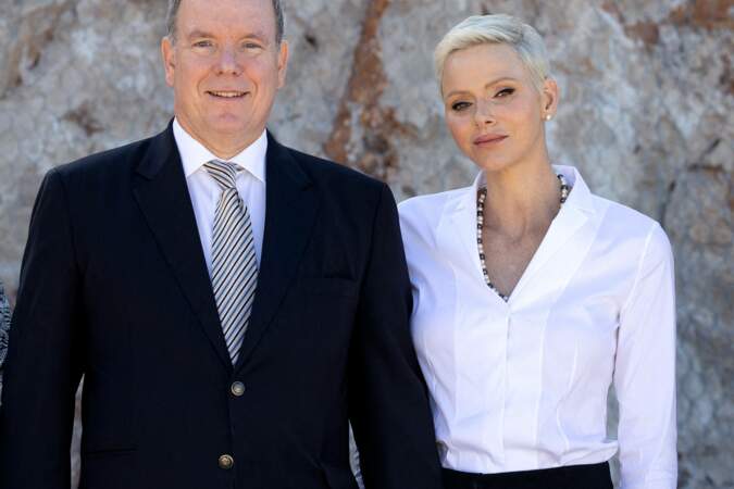 La princesse Charlène de Monaco et le prince Albert II de Monaco. Le 12 septembre 2022. 
