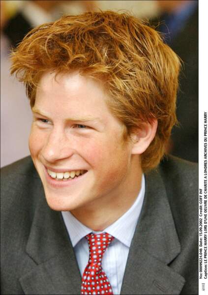 Le prince Harry fête ses 18 ans en septembre 2002