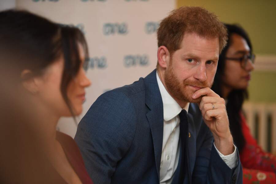 Le prince Harry et Meghan Markle participent à une réunion au château de Windsor en octobre 2019