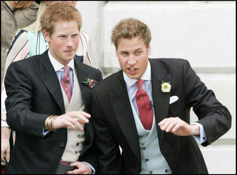 Le prince Harry à presque 21ans, au mariage de son père Charles et de Camilla Parker Bowles en 2005.