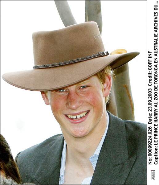 Le prince Harry, 17 ans, visite le zoo de Toronga en Australie lors d'un voyage officiel